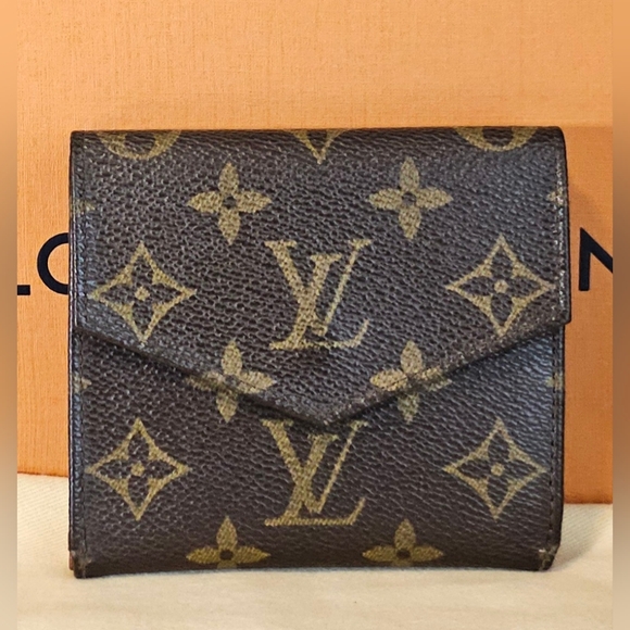 Authentic Vintage LOUIS VUITTON Monogram Portefeiulle Elise Trifold Wallet - Picture 2 of 7